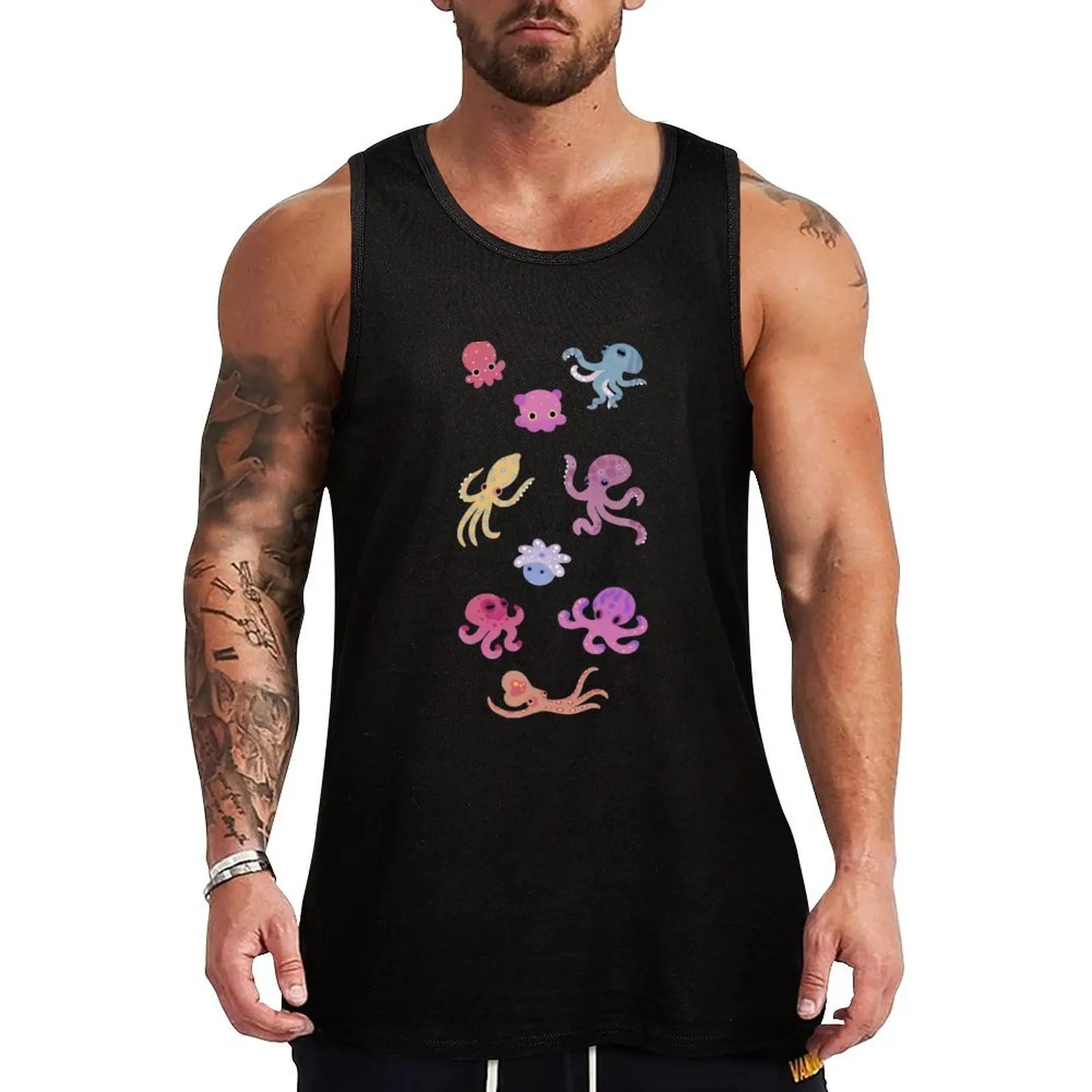 

Octopus Tank Top Bodybuilding Tank Top Sleeveless Gym Fitness Shirt