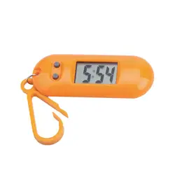 Electronic Clock Student Keychain Watch Silent LCD Digital Display Portable Student Exam Study Desktop Clock Keychain