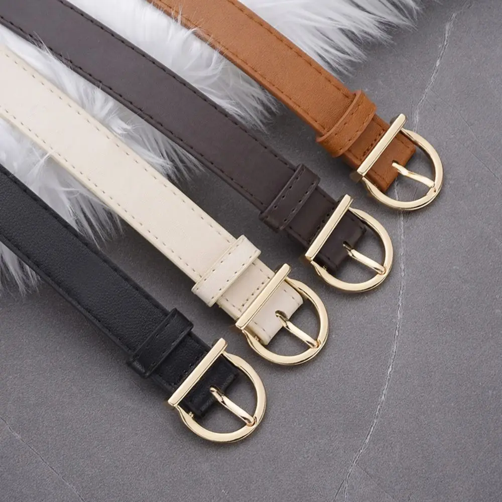 

Fashion Dresses Decoration Women's Belt Retro Pin Buckle Trendy Waistband Windproof Thin Belt Pair with Pants
