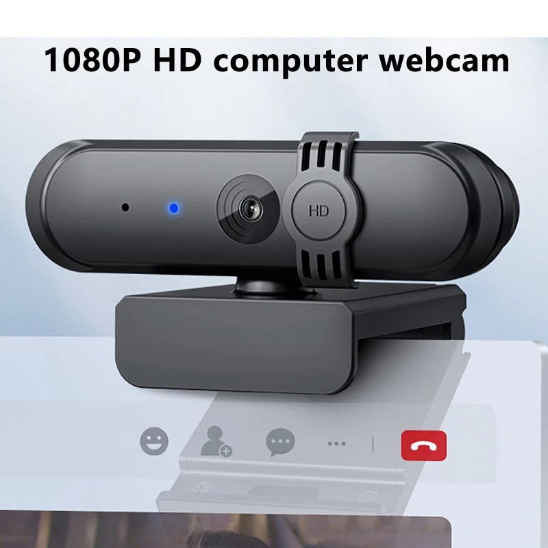 HD 1080P Computer Webcam PC 30FPS Fixed Focus Digital Web Camera Built In Microphone Laptop Webcam for Video Conference