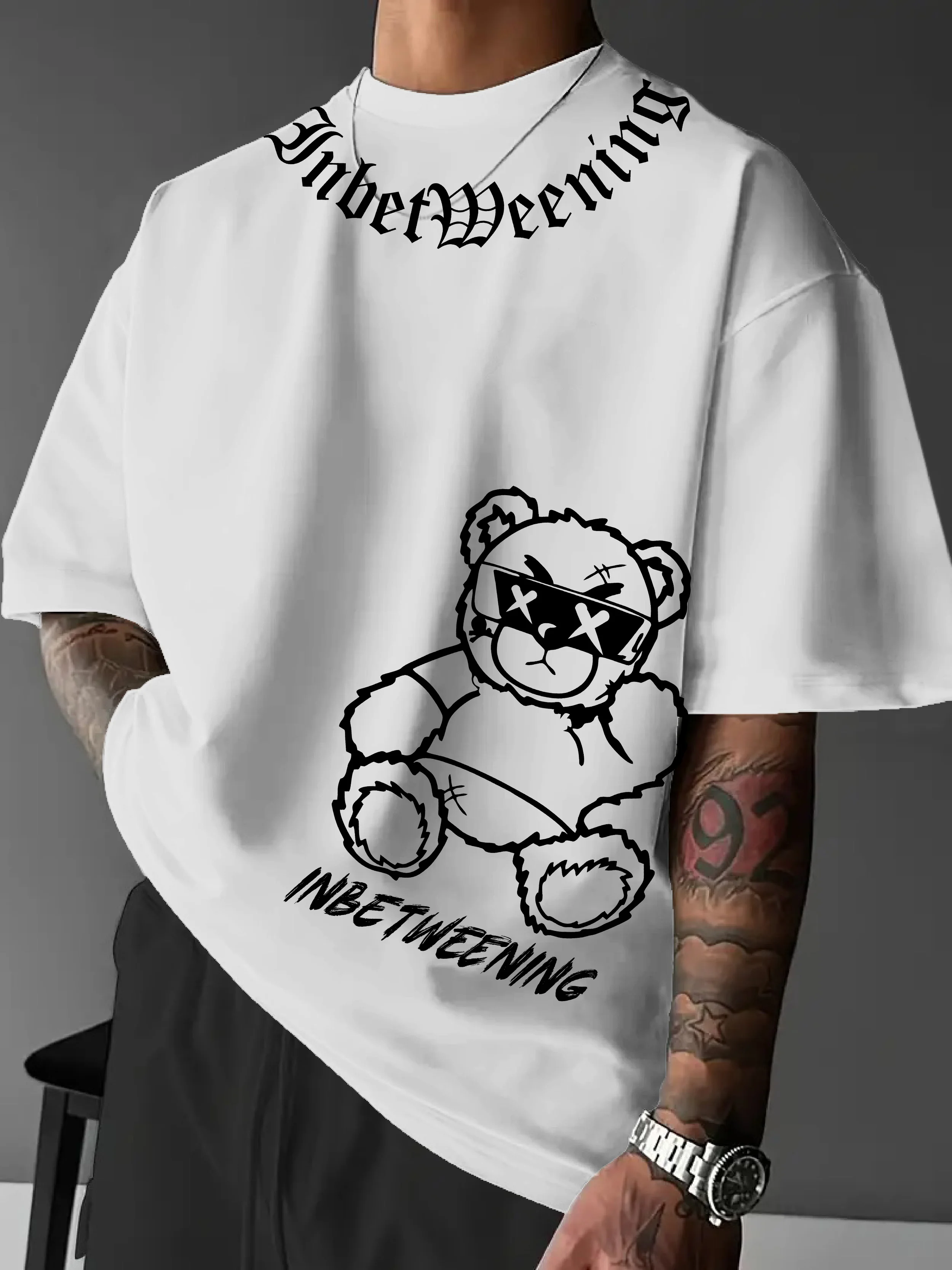 Gothic Streetwear Brand - T-shirt surdimensionné pour homme, style gothique