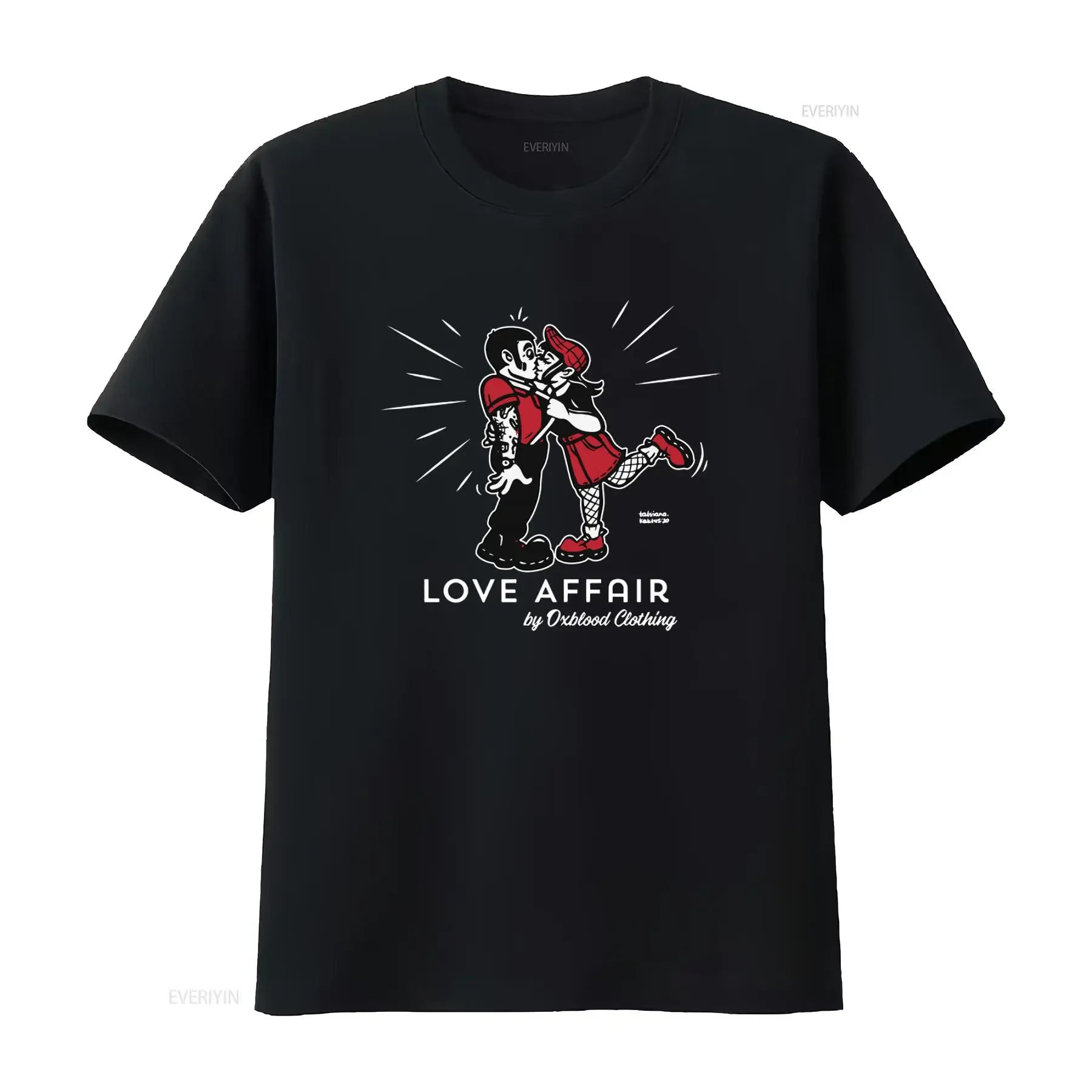 Skinhead Love Affair T Shirt Ska Girl Clothing Trojan Two Tone 1969 Bad Manners Reggae Print vintage Washed Breathable
