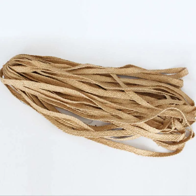 5/7 Strand Handmade Raffia Straw Braid Natural Plant Weaving Trim For Shoe Sandal Bag Luggage Craft Decoration Raw Material