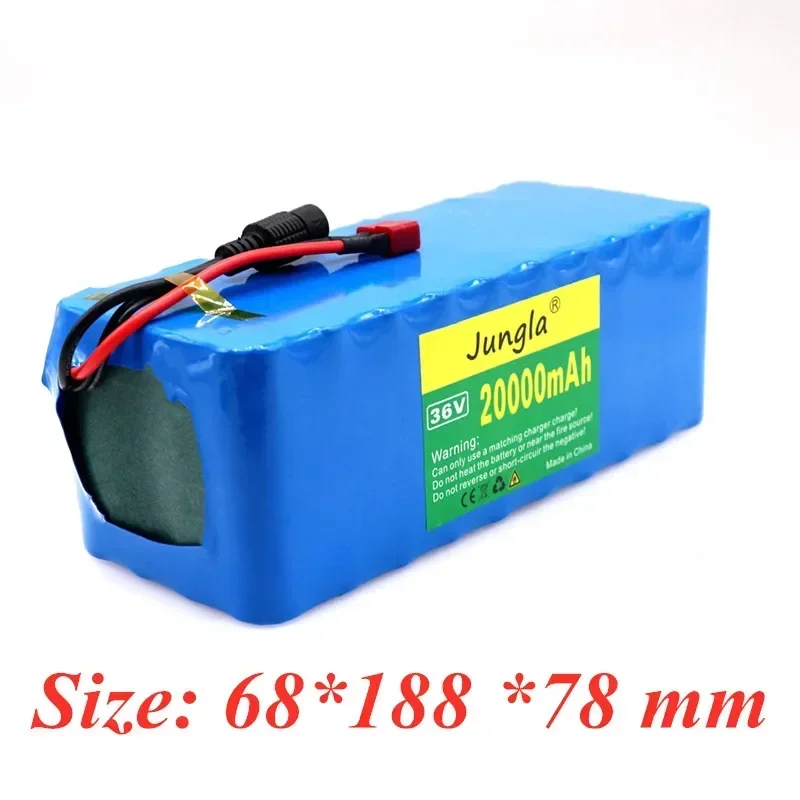 D\'origine 10S4P 36V 20Ah 500W Haute Puissance Capacité 42V 18650 Batterie Au Lithium 20000mAh Vélo Vélo Électrique Scooter BMS