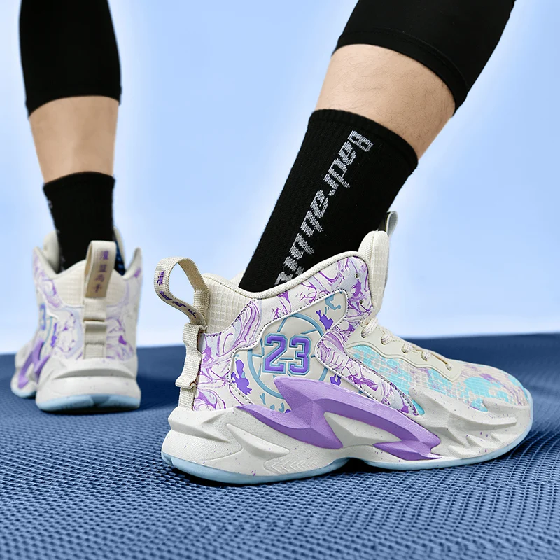 

Basketball Shoes Professional Men Athletic Cushioned Street Sports Shoes High-Quality Sneaker Training Unisex Basketball Boots
