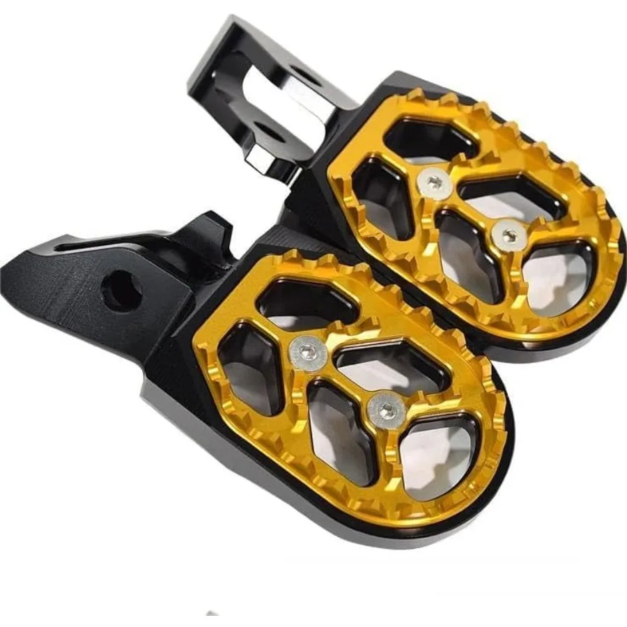 

Dirt Bike Foot Pegs for Surron Ultra Bee Motorcycle Accessories 7075 Aluminum Pedals with Gold Finish Enhanced Durability and G