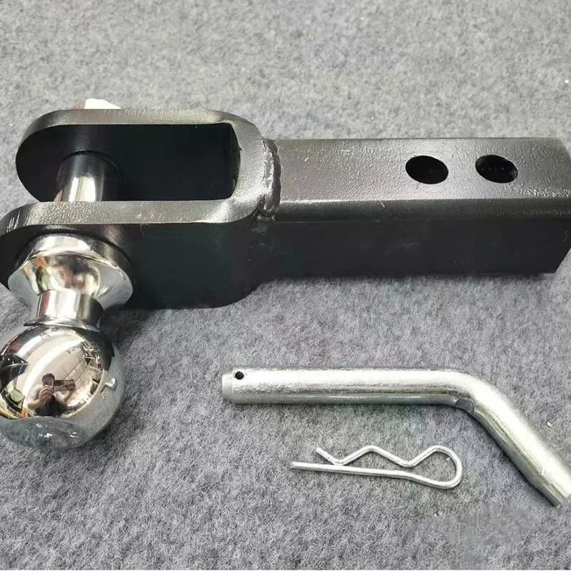 Trailer Hitch Kit Trailer Hook Rv Traction Hook Long Rod Ball Head Universal Solid U Shackle Towing Rescue Modification