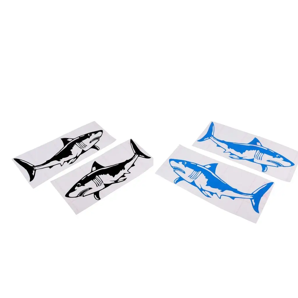 Shark Sticker PVC Boat Decal Universal Vinyl for Kayak Canoe Fishing Dinghy Laptop Truck Window