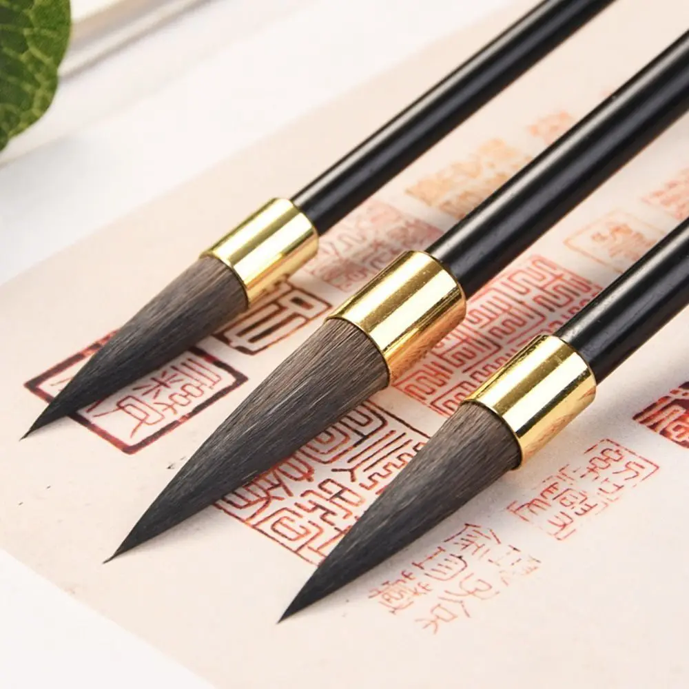 

Масляная акварель, кисть для китайской каллиграфии, волчья шерсть, деревянные Писания, кисть для письма, картина маслом, художественная кисть для студентов