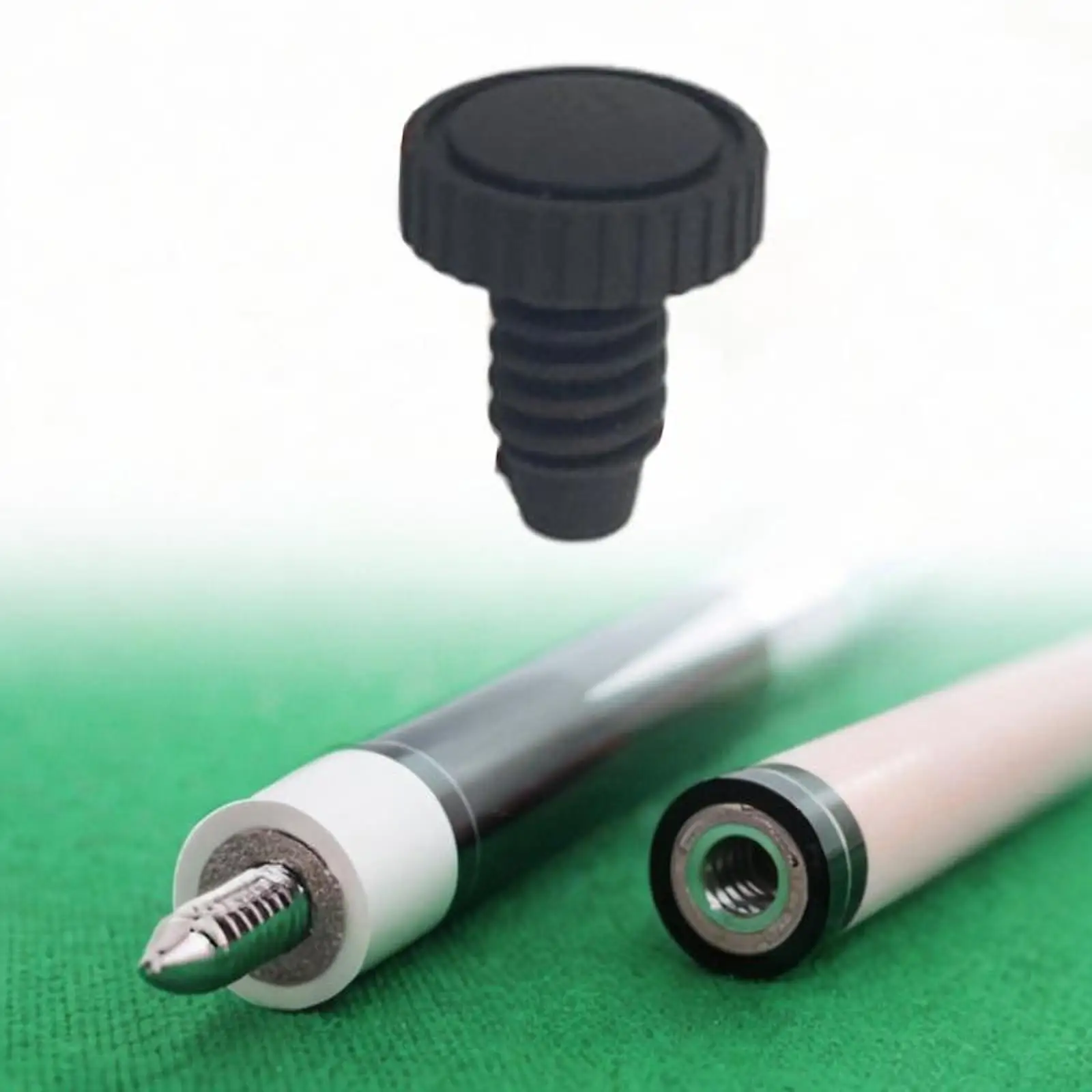 Billiards Cue Bottom Protector Sleek Screw Plug Soft Glue Butt Cover Replacement Part for Cue Repair and Cleaning