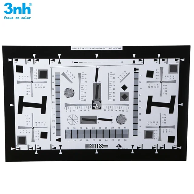 2026 3nh ISO Standard Resolution Chart NE-10-200A Iso 12233 Optical Camera test Charts 4000 Lines 2X (40x71.1 Cm)