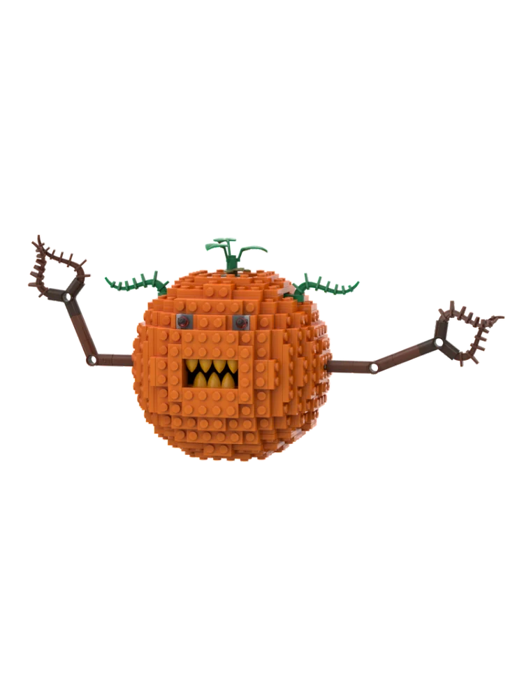 MOC-Ensemble de blocs de construction de Aliments fantôme pour enfants, monstre étranger, figurines d'action, jouets modèles, idées de décoration d'Halloween, cadeau, 344 pièces