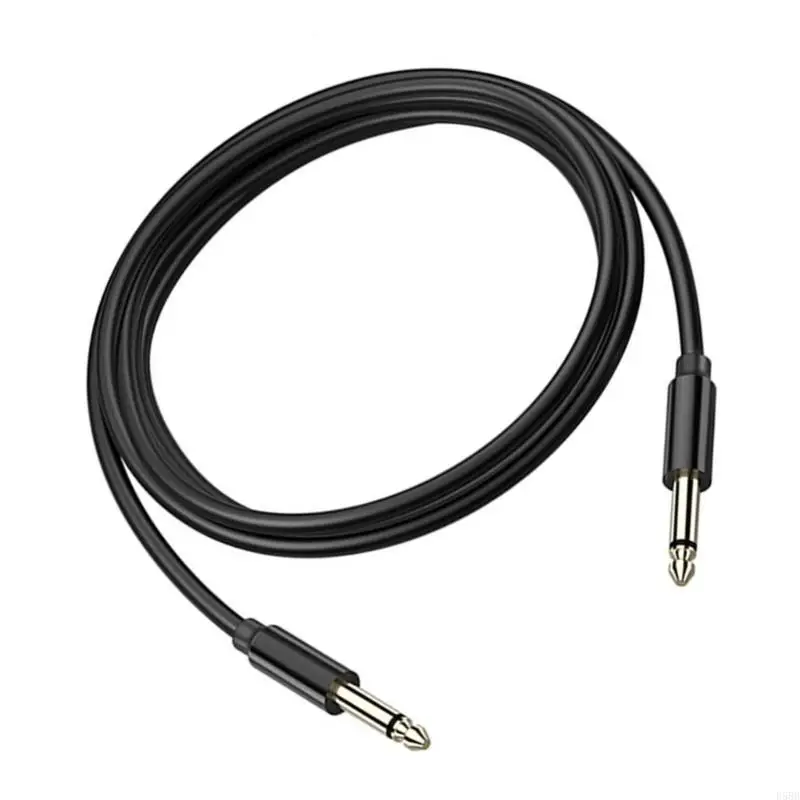 D5BB Profesional 6.35mm Pria hingga 6.35mm Kabel kabel stereo adaptor pria 6.35mm