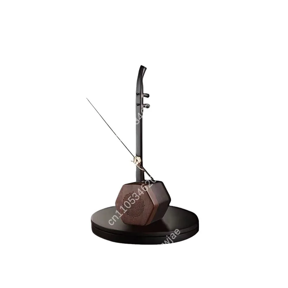 Guqin Erhu Shape Incense Burner Set Handmade Home Decor Aromatherapy Kit with Holder for Meditation Gift