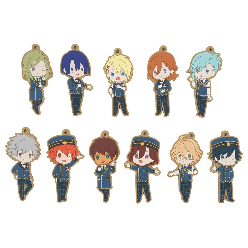 Uta no Prince-sama Anime OTOYA ITTOKI MASATO HIJIRIKAWA ATSUKI SHINOMIYA TOKIYA ICHINOSE REN JINGUJI Rubber Keychain Toys Gift