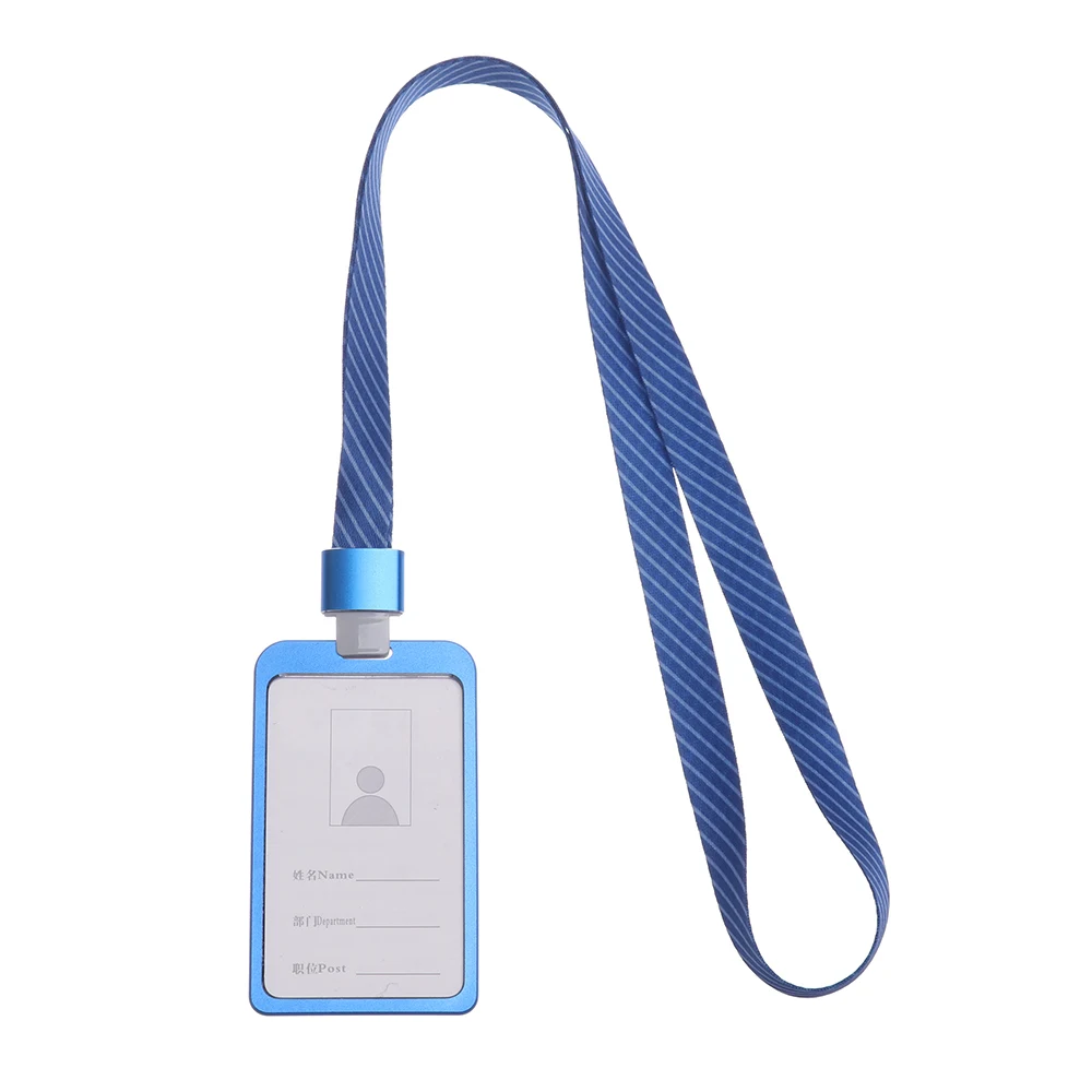 

Unisex Waterproof with Lanyards Badge Holder ID Card Case School Office Supplies Credit Card Holder