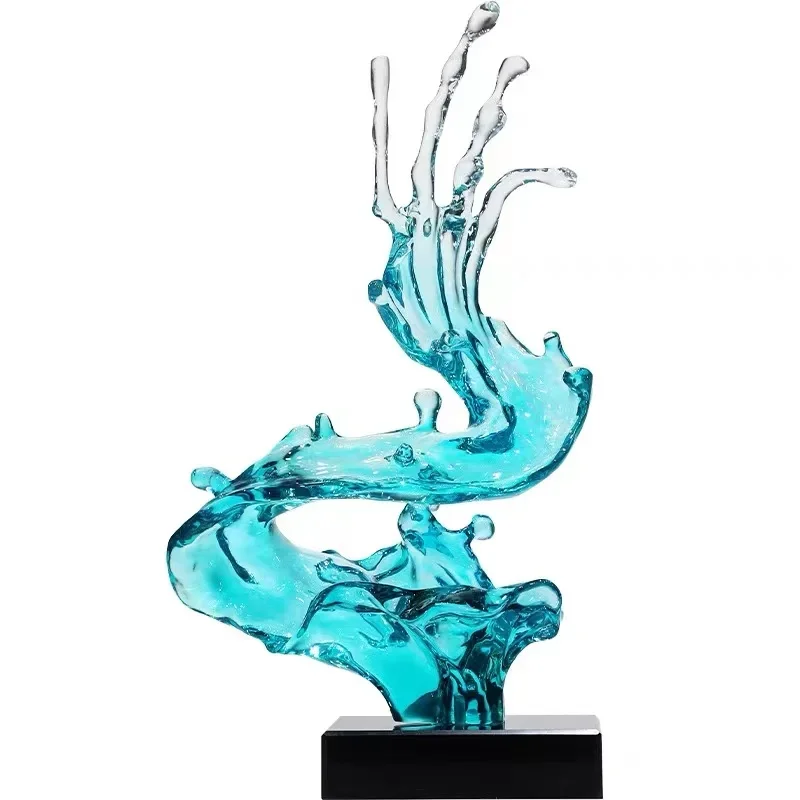 Customize decorative  acrylic resin sculpture crafts for arts gallery