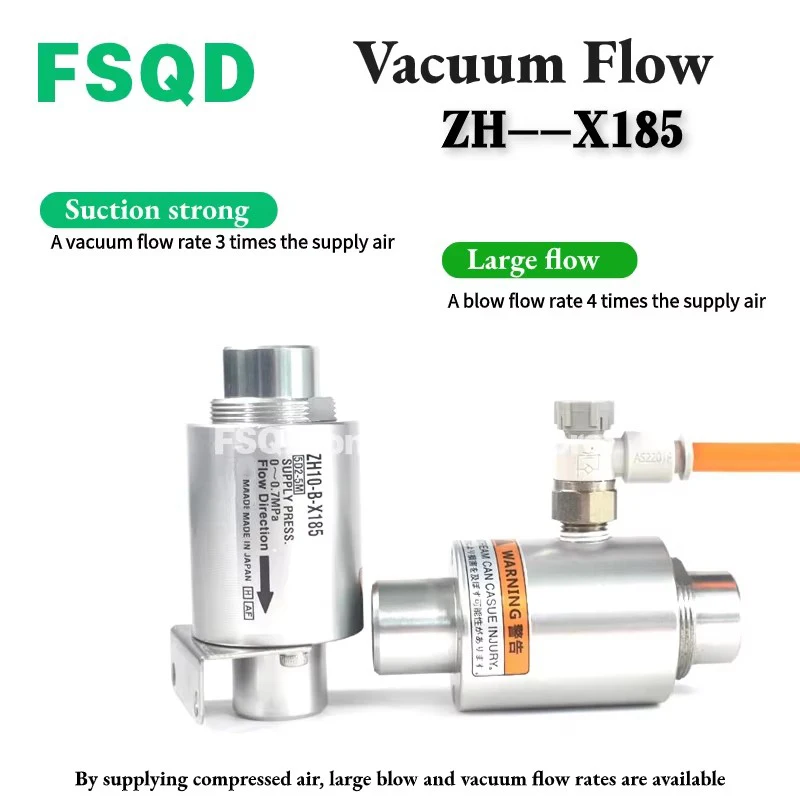 

Генераторы вакуума ZH10-B-X185 ZH20-B-X185 ZH30-B-X185 ZH40-B-X185 Вакуумный расход ZH-X185