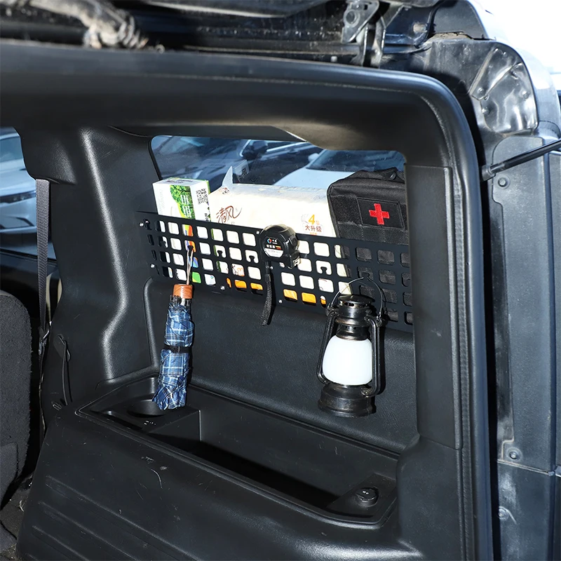 سبائك الألومنيوم ل هامر H2 03-07 الجذع الجانب نافذة تخزين سياج الجذع الخلفي نافذة تخزين سياج أداة تخزين الإطار قطع غيار السيارات #4