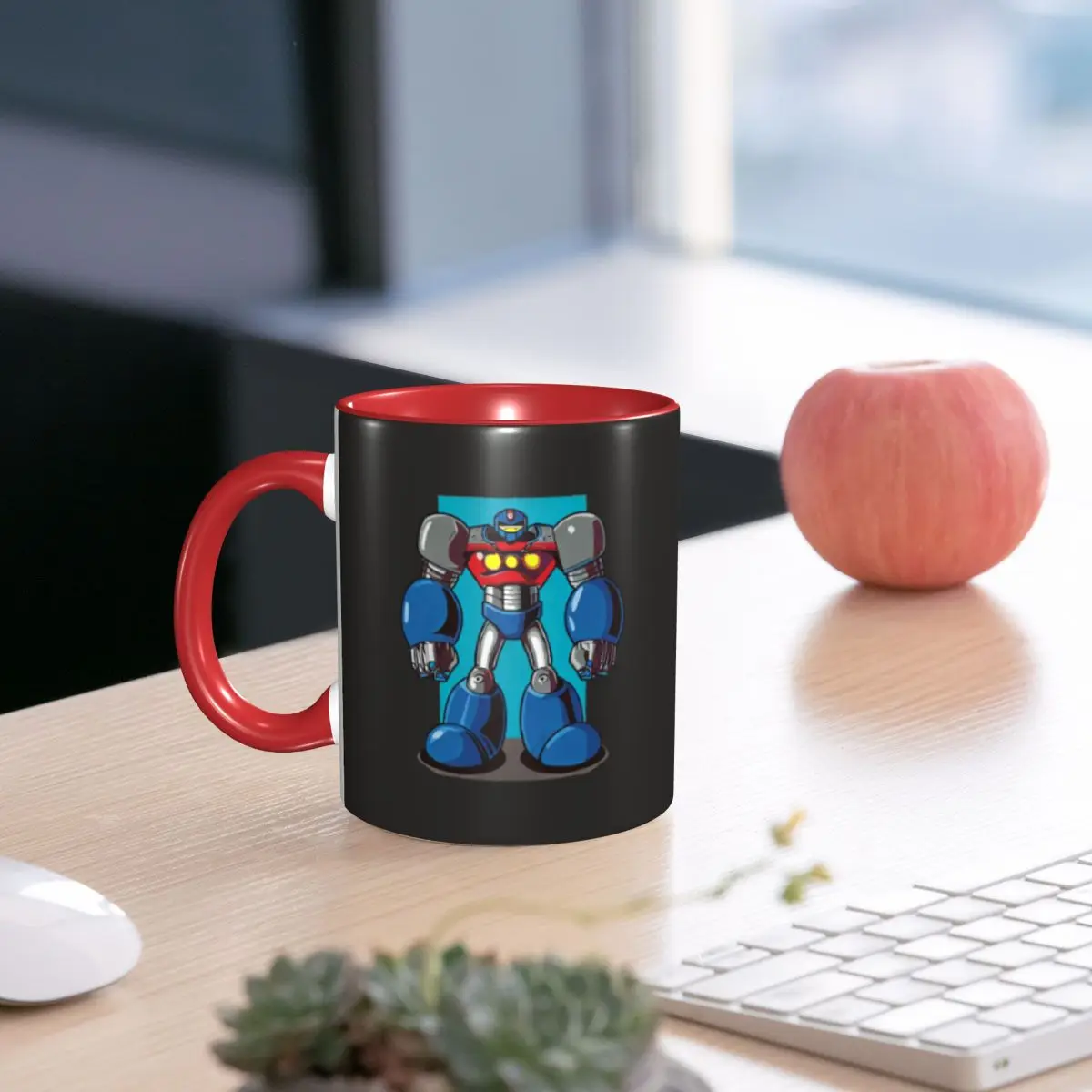 Casual Tetsujin 28 Robot Mug Funny Ceramic Coffee Cups Tea Mugs Milk Cup Drinkware Gifts for Woman Man