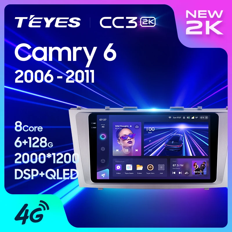 TEYES CC3 2K For Toyota Camry 6 XV 40 50 2006 - 2011 Car Radio Multimedia Video Player Navigation stereo GPS Android 10 No 2din 2 din dvd