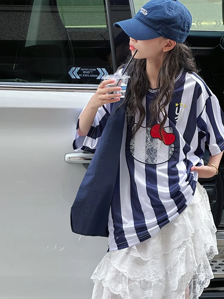 sweet-cool-lace-girls-ort-sve-t-irt-striped-top-children's-summer-clothes-aiza-basic-korean-sle-regular-fit-kids'-irt