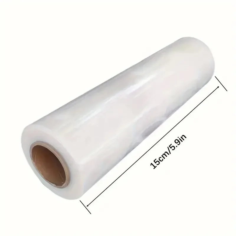 1/2pcs PE Stretch Film Roll, Heavy-Duty Transparent Wrap for Packaging, Industrial Preservation, Moving & Shipping