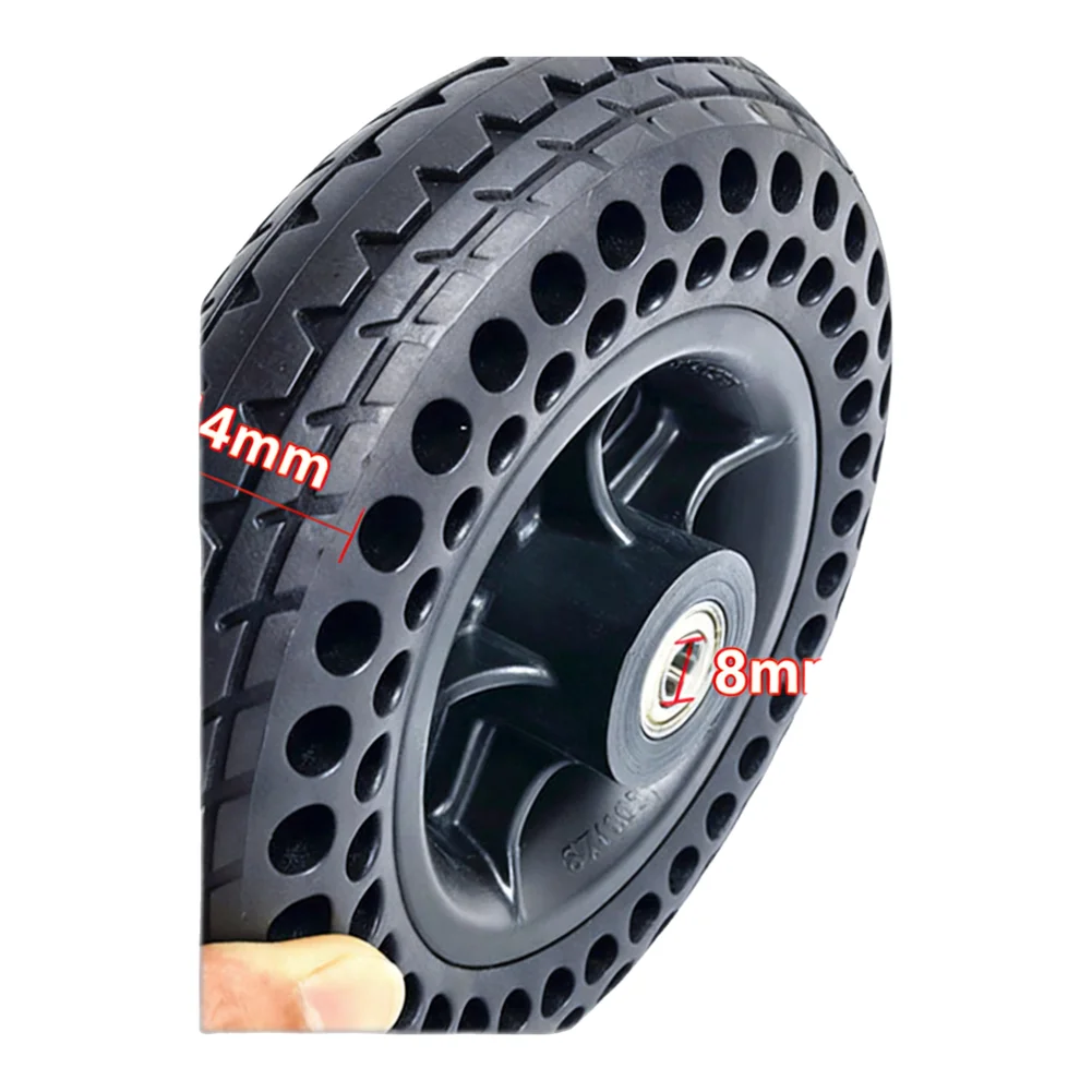 Innovative Tread Pattern on the 7 Inch Solid Wheels Promotes Safe Navigation Over Challenging Terrain Conditions