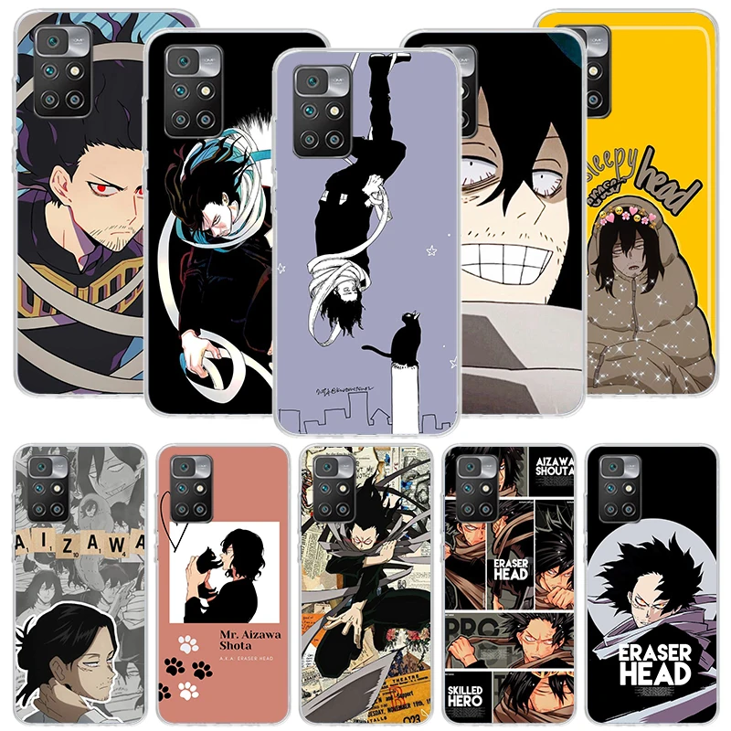 My Hero MHA Aizawa Shouta Phone Case For Xiaomi Redmi 12 12C 9 9A 9C 9T 10 10A 10C 8 8A 7 7A 6 6A K40 K20 Pro S2 10X Printing Co