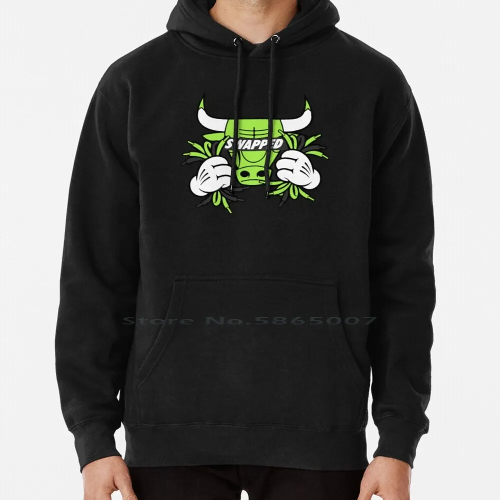 

Match To 6 Electric Green Swapped Hoodie Sweater 6xl Cotton Swapped Match Matching Match To Shoes Legend Retro Basketball Got