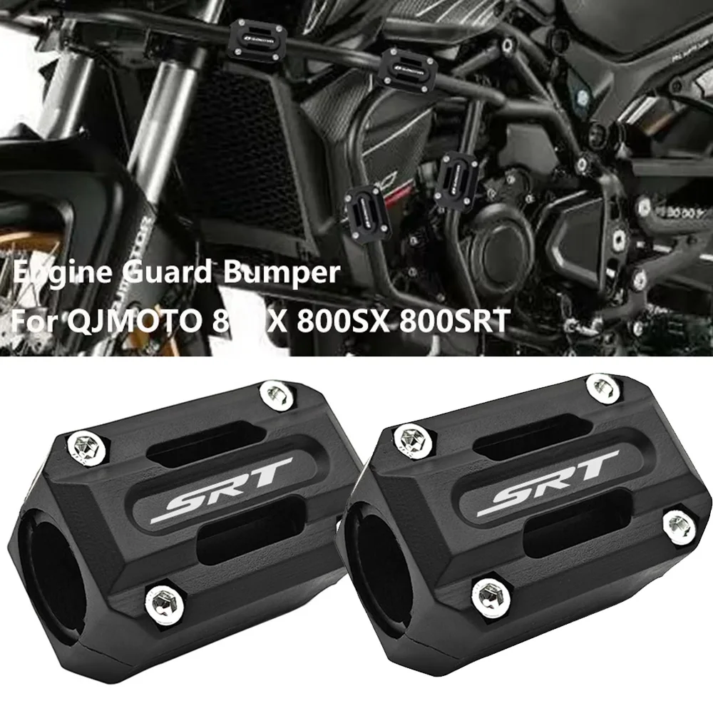 For QJMOTO QJ SRT 800 800X 800SX 800SRT SRT 800X 800 Accessorie Motorcycle Engine Guard Bumper Protector Crash Bar Block