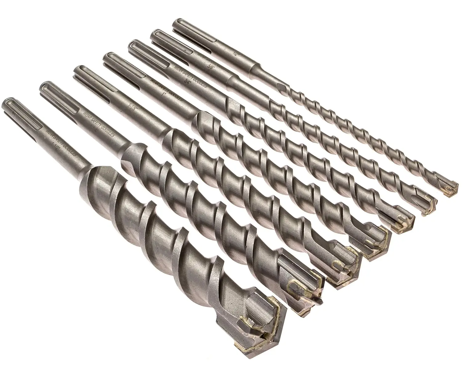 7 Piece Carbide Tipped Masonry Drill Bit Set, Max!!!