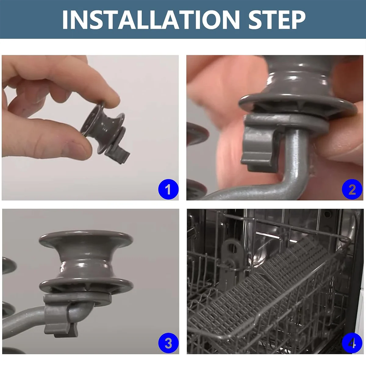 16Pack4581DD3002A Top tray roller LG Dishwasher Replacement parts are made of Sikawai Fit LG Dishwasher ldf6920st ldf6920bb