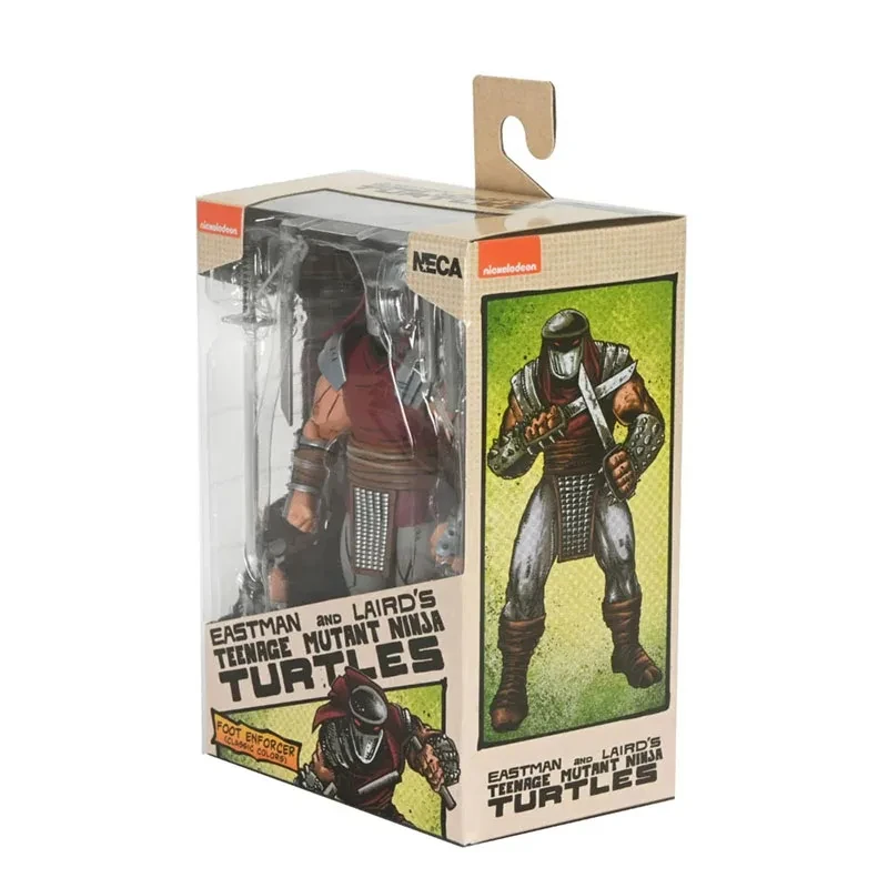 الأصلي NECA 54445 النينجا السلاحف القدم المنفذ النخبة الحرس الألوان الكلاسيكية التقطيع أنيمي عمل نموذج لجسم دمية لعبة الهدايا