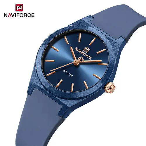 NAVIFORCE 2025 relojes de moda para mujer, reloj de cuarzo, correa de silicona deportiva, relojes de pulsera para mujer, reloj Simple de regalo, relojes femeninos