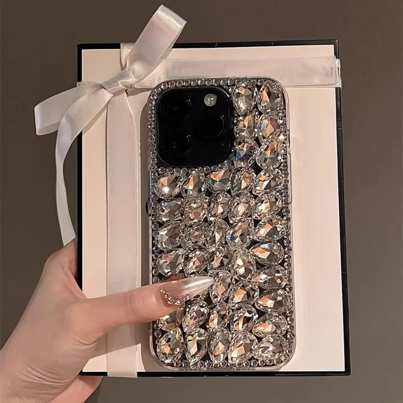 

Full-screen Rhinestone Gemstone Phone Case Suitable foriPhone 16 Pro Max