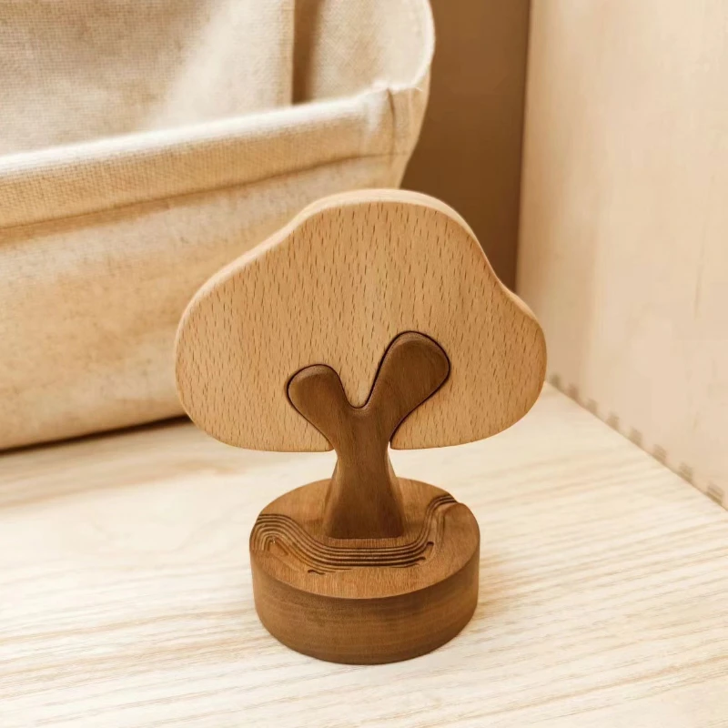

Xibian tree solid wood original ornament blessing gift