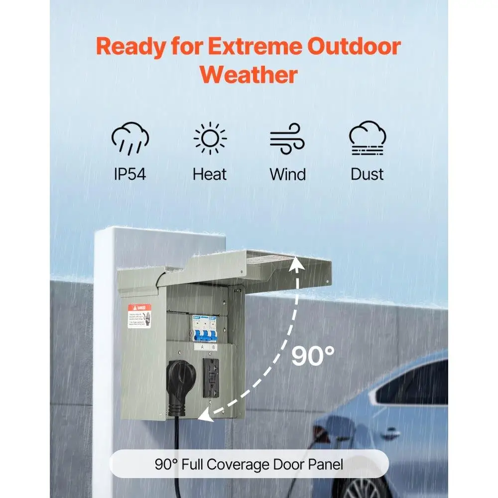 Temporary Power Outlet Panel RV Electrical Panel 20 50 Amp RV Outlet Box