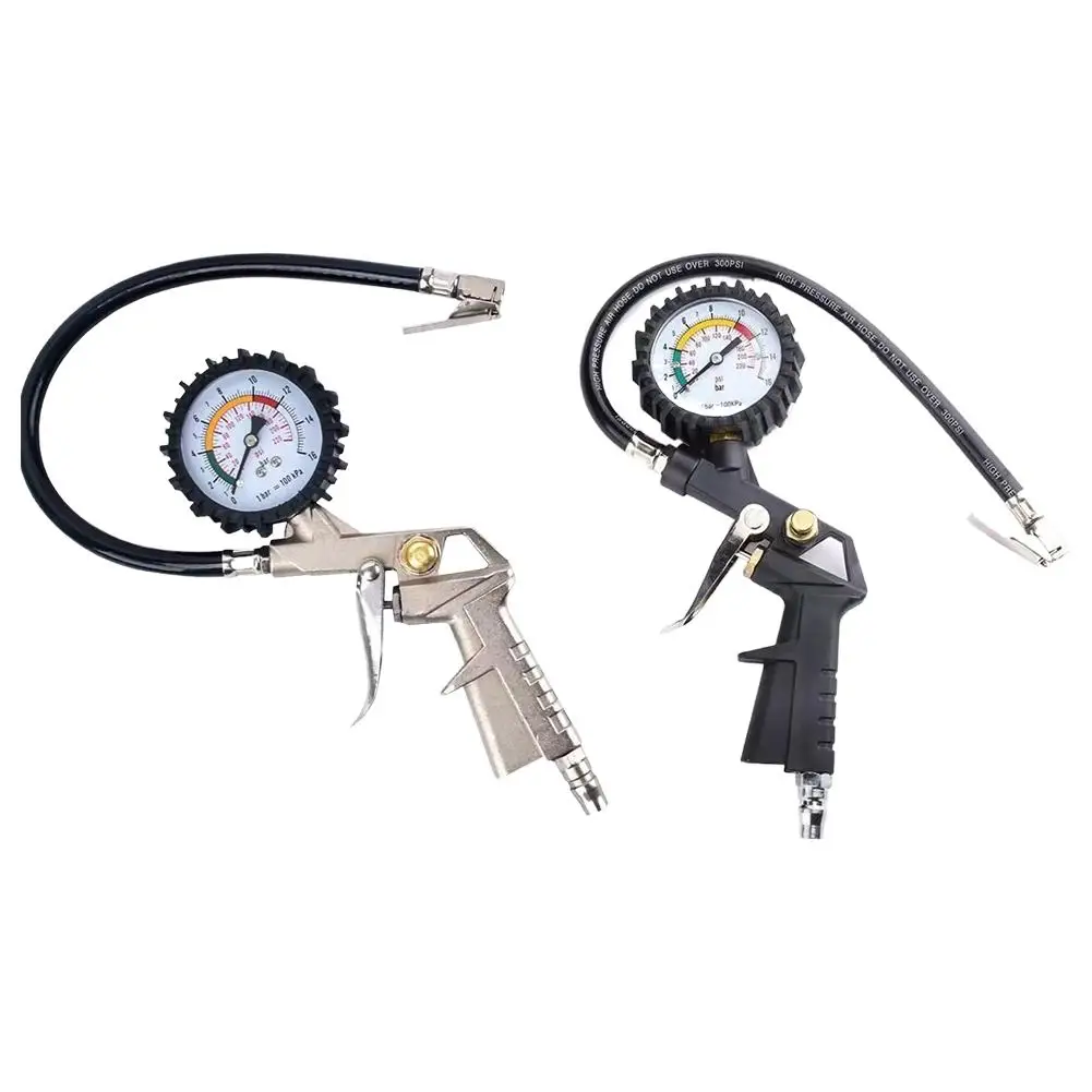 

Digital Tire Pressure Gauge 0-200PSI with 14.5" Hose – 3-in-1 Inflator & Pressure Reliever for Car/Motorcycle/Bicycle