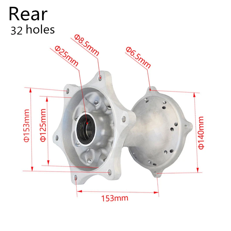 Motorcycle wheel hubs For Dirt bike CRF RTFM4/M6/M7/M8 T4 T6 S3 Front and rear wheels 32 hole /36 hole