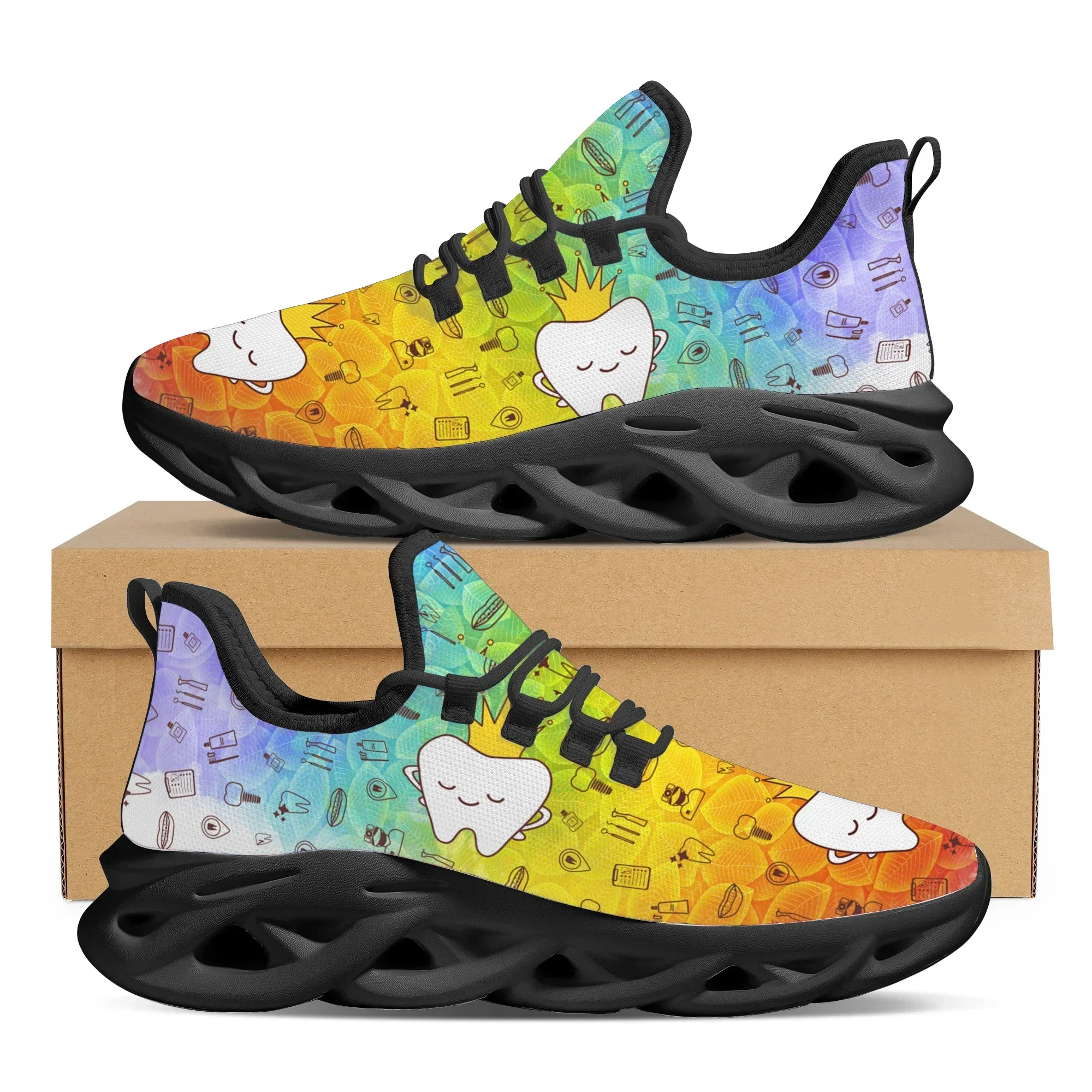 Gradient Cute Crown Tooth Prin - Sneaker Career review and price