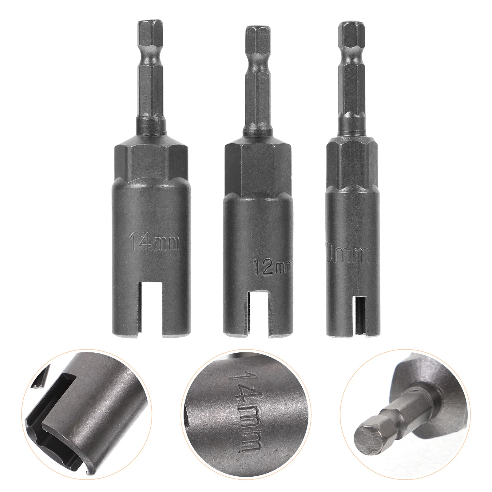 

3Pcs Wing Nut Driver Set Chromium Vanadium Steel Durable 10mm 12mm 14mm Fast Tightening Nut Driver Bit Impact Wrenches Tool