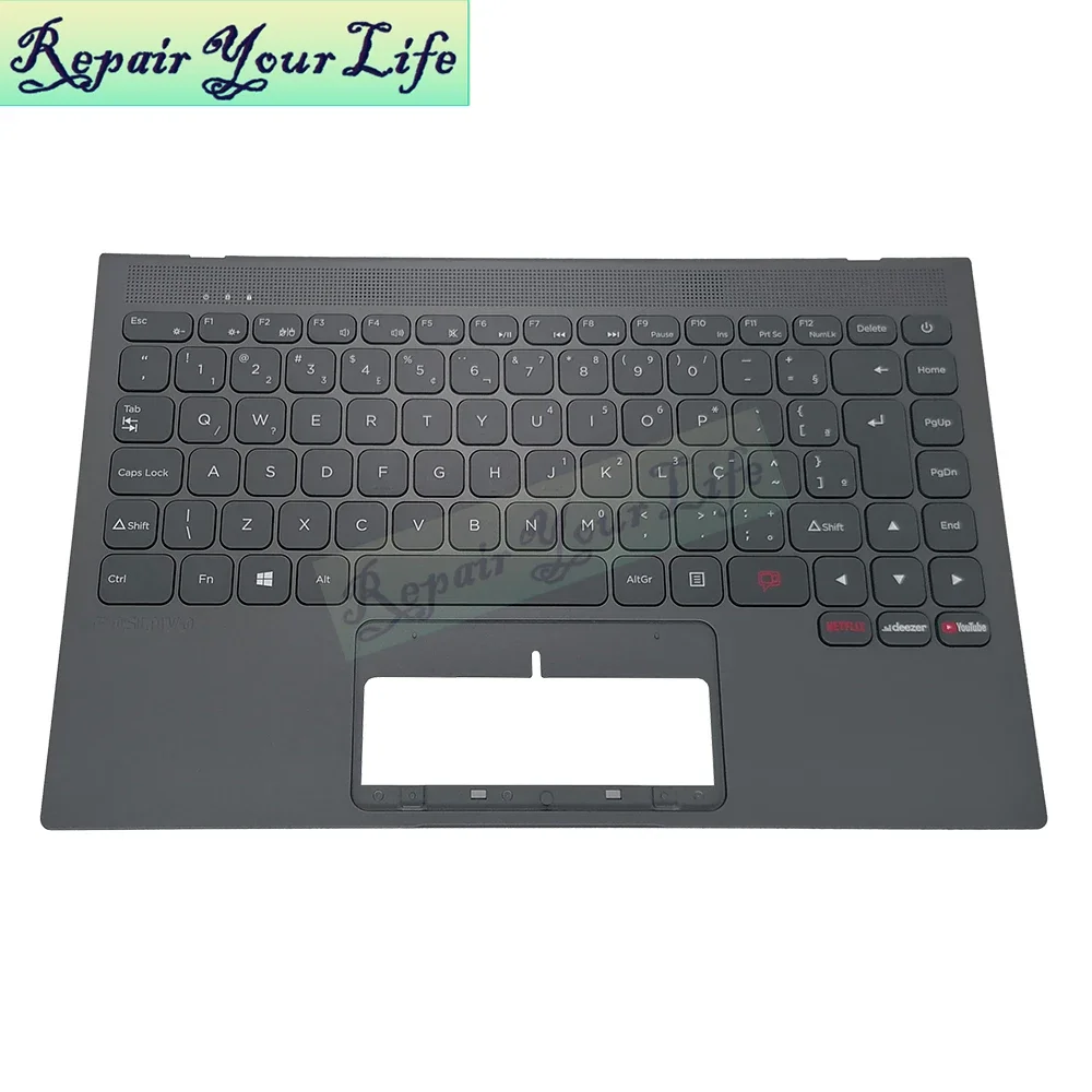 PT-BR Abnt2 Keyboard Brazil for Positivo Notebook Motion Red C4120F-AX Gray Q464C-O teclado Portuguese with Palmrest Upper Case