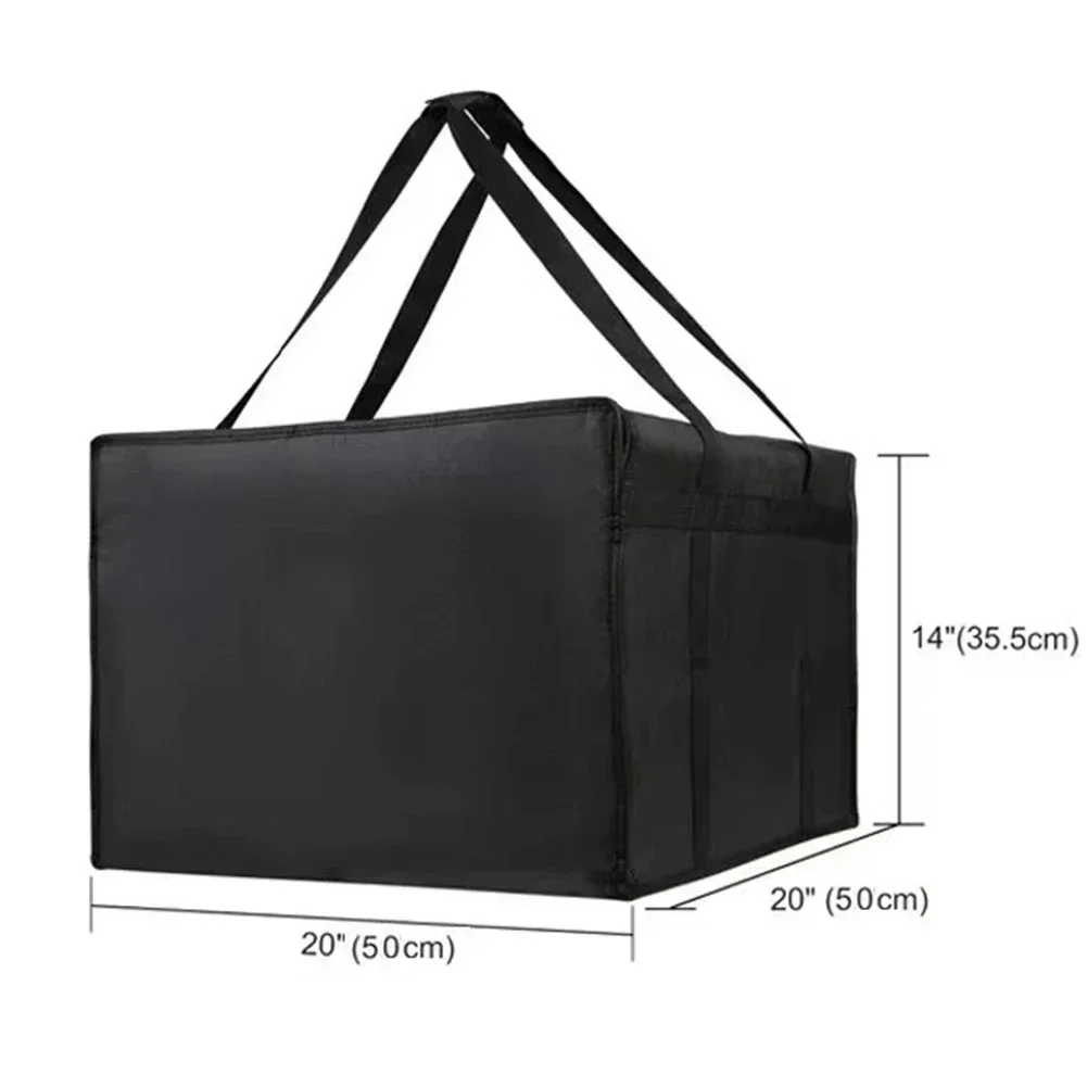 1pc Pizza Delivery Bag Non-woven Fabric Insulated Pizza Delivery Bags Grocery Food Bag Portable Bag Replacement Parts