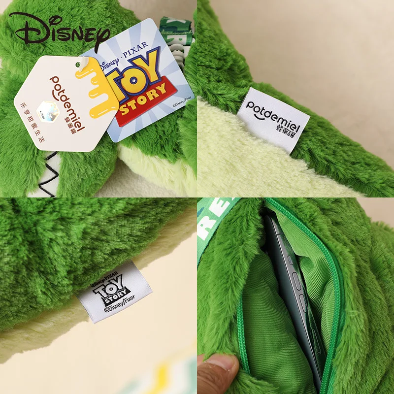 Rex Doll Backpack Disney Kawaii Toy Story Anime Doll Large Capacity Backpack Cute Girl Cosmetics Snack Storage Backpack Gifts