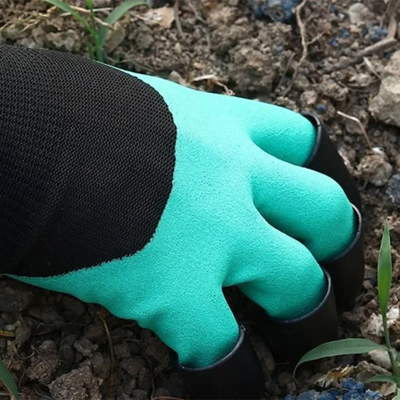 Imagem -02 - Luvas de Jardinagem com Garras Luvas de Escavação Antiderrapantes Luvas de Trabalho Resistentes ao Desgaste Plantio de Flores Equipamentos de Proteção do Trabalho 10 Peças