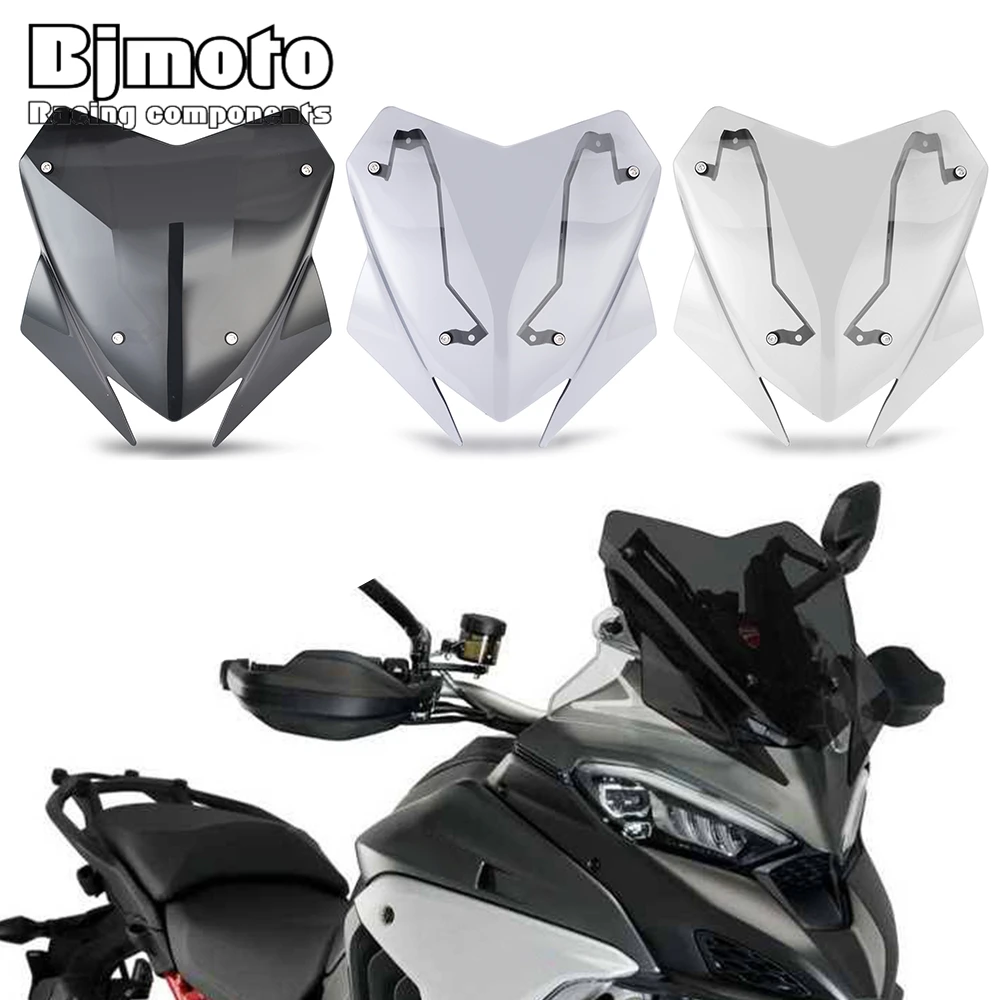 

Motorcycle Windshield Windscreen Wind Deflector Shield For DUCATI MULTISTRADA V4/S/S SPORT 2021-2023