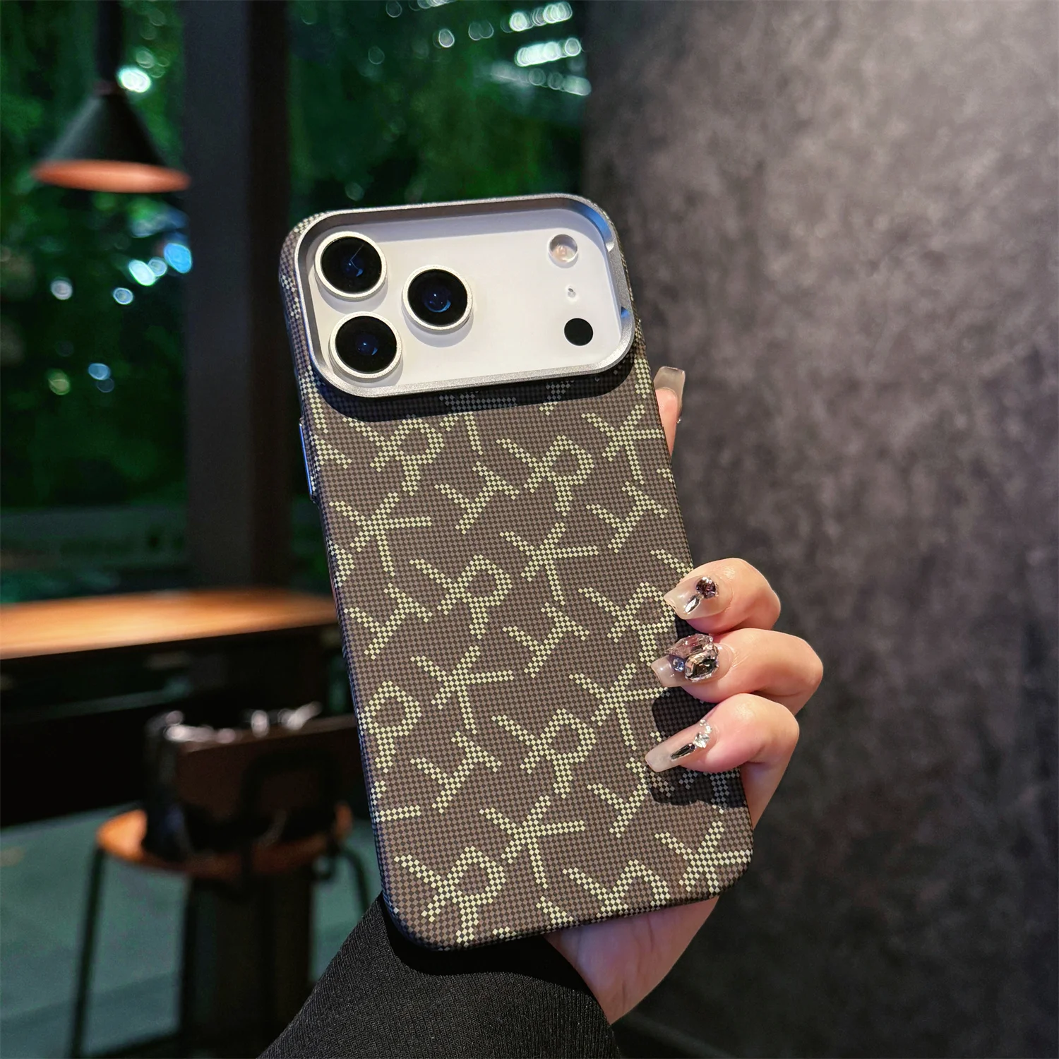 

Ultra-Thin Magnetic Case For iPhone 17 Pro Max iPhone17 Air Cover Luxury Kalver Texture With Trendy TTK Words on
