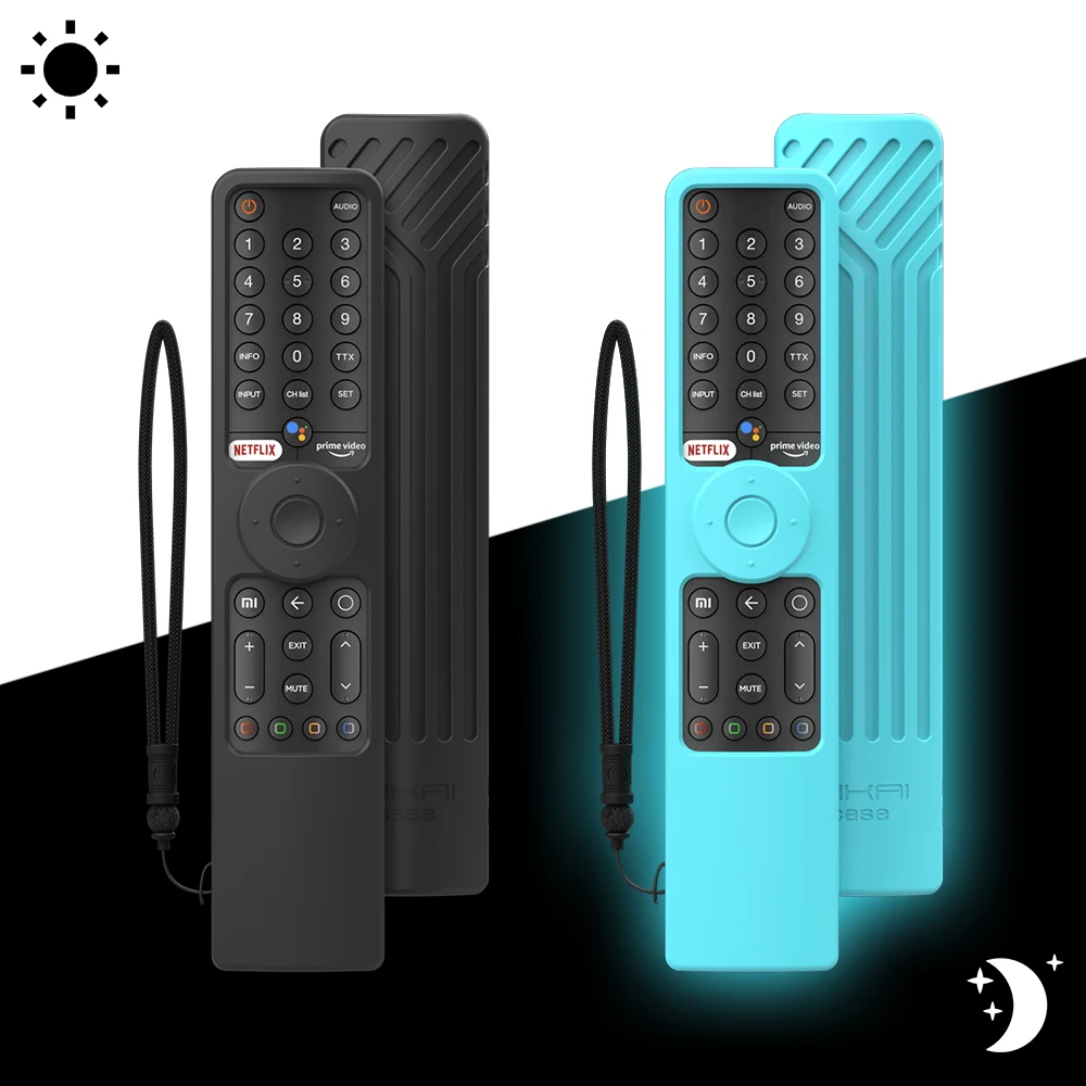 Silicone Remote Case for Xiaomi P1 Mi TV A2 58 55 50 43 32 43 P1E55 BT Voice Luminous Remote Control Cover XMRM-19 TV Stick 86''