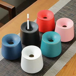 Creative Overglaze Decorative Living Room Ashtrays European Ceramic Ashtray Office Desktop Modern Ash Tray Home Decoration